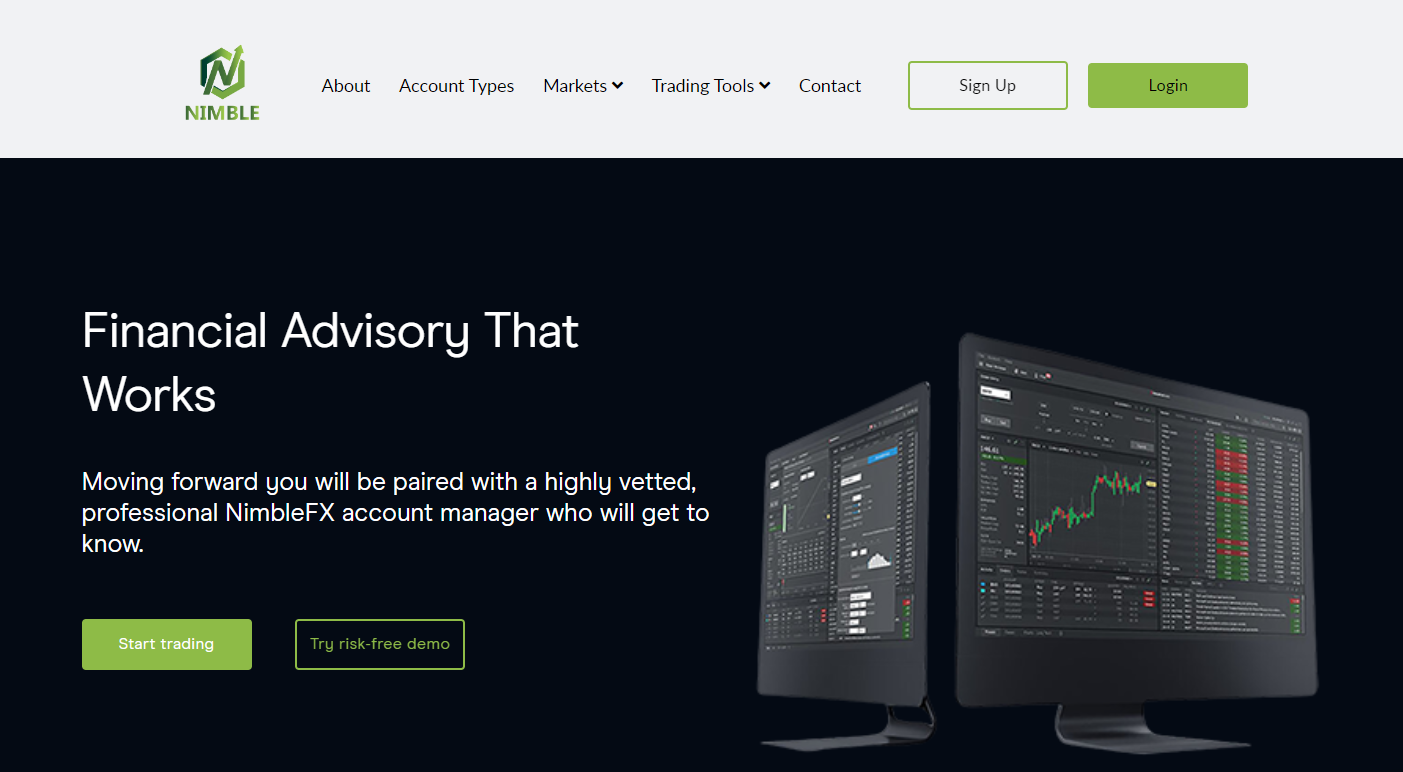 Официальный сайт NimbleFX Markets