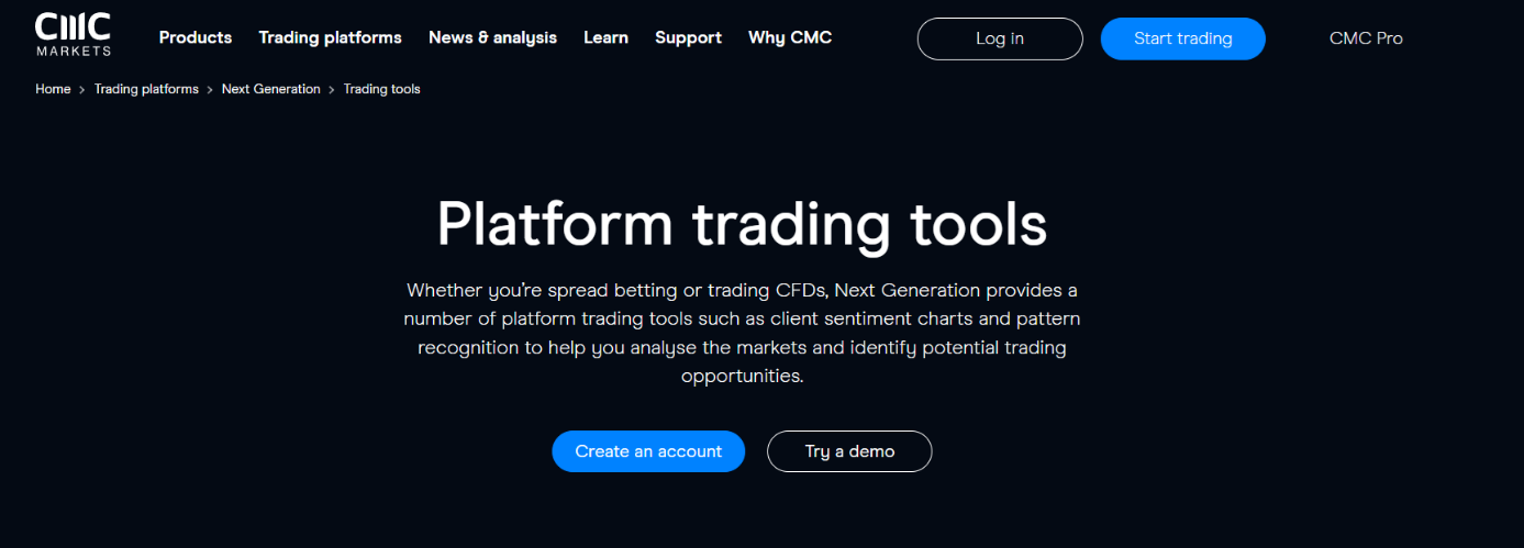 CMC Markets Broker Trading Platform